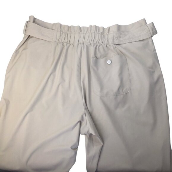 Athleta Skyline Pant II Pants Women's 18 Paperbag Waist Belted Beige High Rise - Picture 4 of 8